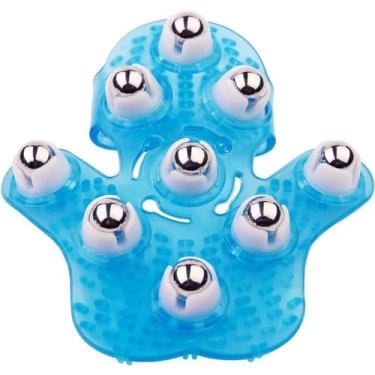 Imagem de Massageador portátil para alívio de dores musculares nas costas, pescoço, articulações, pés, ombros, pernas, – luva de massagem em forma de palma, ferramenta de massagem de corpo inteiro com bola de