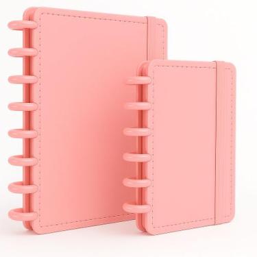 Imagem de Kit 2 Caderno Inteligente Chiclete Agenda Tamanho A5 e A6 com Elástico