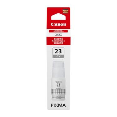 Imagem de Canon Garrafa de tinta cinza genuína GI-23, compatível com impressoras Megatank G620