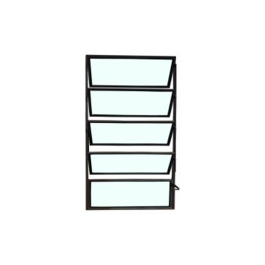 Imagem de Vitro Basculante Preto 100x40 Linha Esmeralda Vidro Liso