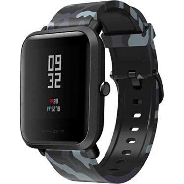 Imagem de Pulseira NSmart compatível com Huami Amazfit GTS (BIP 2 geração) (Cinza Camuflada)