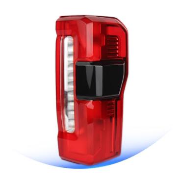 Imagem de Luzes traseiras compatíveis com 2023 2024 2025 Ford F250 F350 Super Duty com ponto cego tipo halogênio sinal de freio traseiro conjunto de luz traseira substitui OEM PC3Z13404B FO2801294 (lado direito