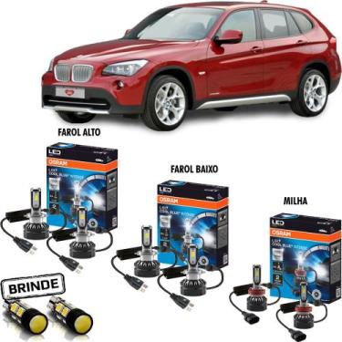 Imagem de Kit LÂMpada Led Osram Farol E Milha Bmw X1 2011 2012 2013