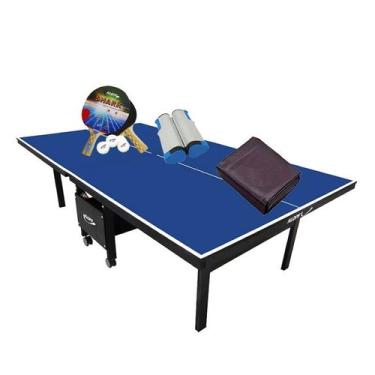 Imagem de MESA PING PONG 1084 KLOPF + Kit 5055 + Rede Retrátil + Capa Mesa Abert