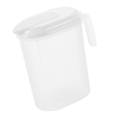 Imagem de WeiLaiKeQi Jarra com tampa, chaleira para infusão fria, grande capacidade, porta de geladeira, jarra de água, de para festa, limonada, leite, uso doméstico, 1.8l