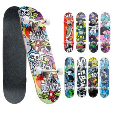 Imagem de Skate Infantil Criança Montado Completo Modelos Até 50kg (CAVEIRA)