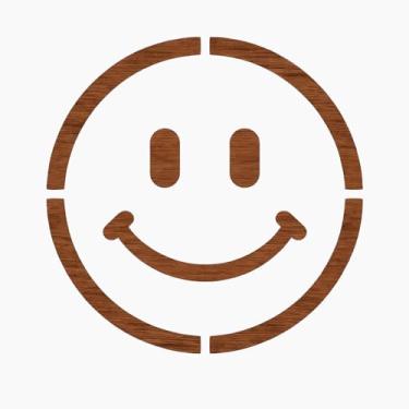Imagem de STENCILAIR Estêncil de emoji Smiley Face Emoticon, reutilizável e resistente, 21,6 cm x 28 cm para espalhar felicidade em arte e artesanato