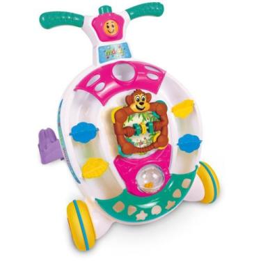 Imagem de Andador BABY Walker Rosa com Som Bolinhas e Chocalho Maral