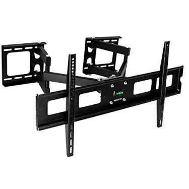 Imagem de Mount-It! Suporte para TV de canto | Suporte de parede giratório de canto completo premium para telas de painel plano de 37 a 63 polegadas VESA até 800 x 400, capacidade de 60 kg, preto