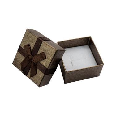 Imagem de 10 Estojos de Papel Perolado Grande para Joias (anel) - Rei Dos Estojo