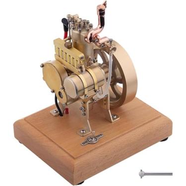 Imagem de Zizz 2.6cc Vertical Cilindro Único Quatro Tempos Motor A Gasolina Modelo De Motor De Combustão Interna Brinquedo Com Refrigeração A Água