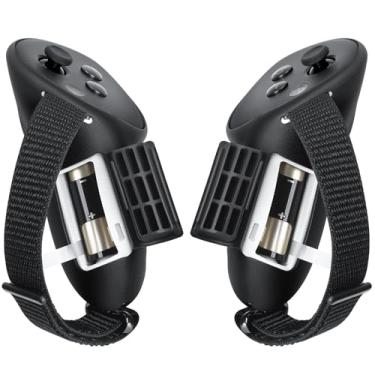 Imagem de ODGG Upgraded Controller Grips Cover Compatible with Meta Quest 3S / Meta Quest 3 Accessories, with Battery Opening Cover and Adjustable Knuckle Straps Protector