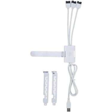 Imagem de Lian Li Hub USB 2.0 1 a 3 (porta macho tipo A) branco