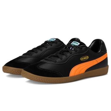 Imagem de PUMA Tênis de futebol masculino King 21 Indoor Trainer, Preto/Heat Fire, 42