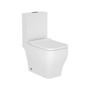 Imagem de Vaso Sanitário com Caixa Acoplada e Assento Soft Close Sentiero Acqua Casa Branco Matte