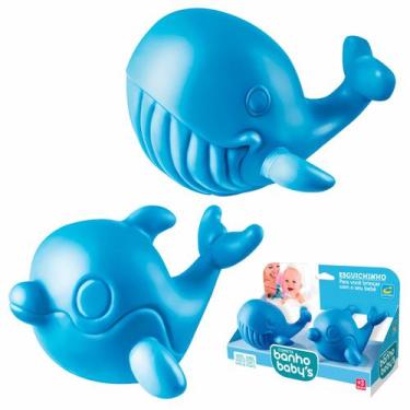 Imagem de Cometa Banho Baby Esguichinho De Baleia E Golfinho Brinquedo Para Banh