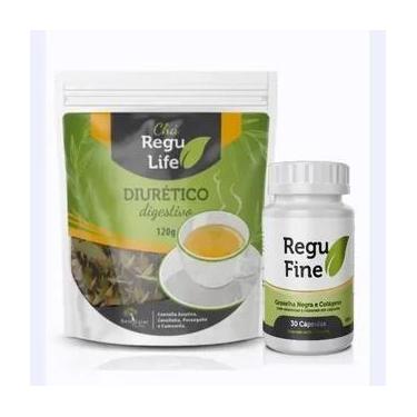 Imagem de Kit Regu Fine+ Chá Regulife Suplemento - NoBrand