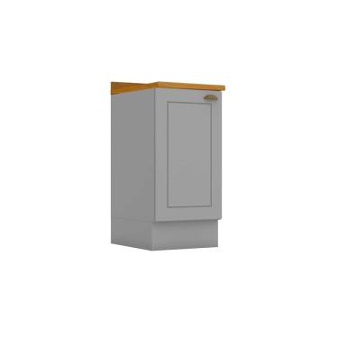 Imagem de Módulo Cozinha Henn Americana Balcão c/ Tampo c/ 1 Porta 40cm Cinza-Henn