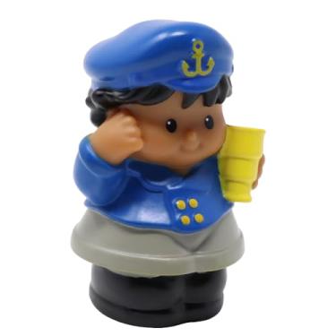 Imagem de Fisher-Price Replacement Part for Collectible Little People Pirate Ship Floaty Boat Playset X0059 - Replacement Hispanic Sea Captain Roberto Figure - Holding Telescope