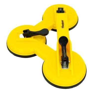 Imagem de Ventosa Em Plastico Abs C/ 3 Garras Suporta Até 120 Kg Titanium Platin