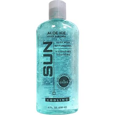 Imagem de Sun Laboratories by Giesee Gel de gelo de Aloe Vera – Gel de Aloe Vera orgânico puro, loção pós-sol com Aloe para alívio de queimaduras solares, gel de Aloe Vera natural para recuperação de