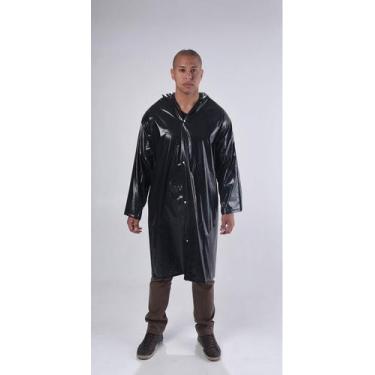 Imagem de Capa De Chuva Reforçada Com Capuz Profissional Epi Obras - FIGPLAST, G