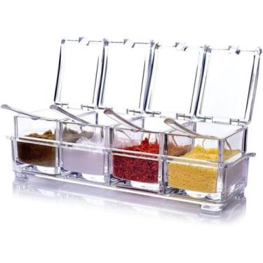 Imagem de Porta Temperos E Condimentos Organizador Tempero Potes - Art House