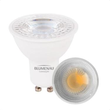 Imagem de Kit 6 Lâmpada Led Dicroica Mr16 Tdl 7w Bivolt Blumenau 2700k Quente - 