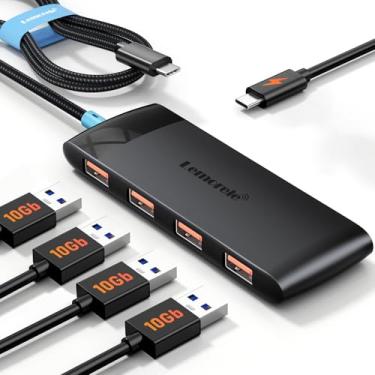 Imagem de Lemorele Hub USB-C Multiportas 7 em 1 com HDMI 4K@60Hz + PD 100W + 2 USB 3.0 + USB-C 3.0 5Gbps + Slots SD/TF 3.0, Compatível MacBook, iPad, Surface, XPS, ChromeBook
