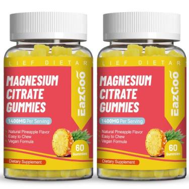 Imagem de Gomas de citrato de magnésio EAZGOO 1400mg, 120 gomas