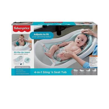 Imagem de Banheira De Bebê Deluxe 4 em 1 Cresce com o Bebê Fisher Price GPN17 - Mattel