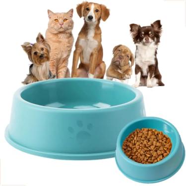 Imagem de Kit Comedouro para Cães e Gatos Pequenos Verde – 2 Tigelas (550ml + 300ml Ração) – Vasilha para Cachorros de Plástico Fosco Decorativa – Comedouro Pet Pequeno, Leve, Resistente e Fácil de Limpar
