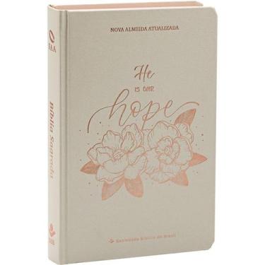 Imagem de Bíblia Sagrada  NAA  Letra Grande  Capa Dura Bege Hope - SBB