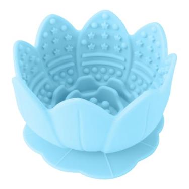 Imagem de Slowpaw Tigela de silicone para comedouro lento para cães, tigelas de alimentação lenta para cães de raças pequenas e médias, tigela de congelamento para cães com ventosas, brinquedo interativo de