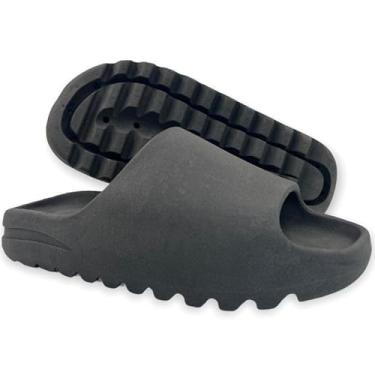 Imagem de Chinelo Sandalia Slide estilo nuvem Masculino e Feminino - Estiloso, Confortável Mácio(Preto,33)