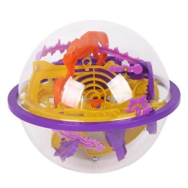 Imagem de Jogo interativo do labirinto da bola do enigma 3d com o melhor jogo de