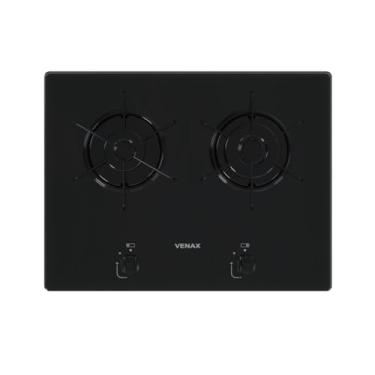 Imagem de COOKTOP LINEAR 2 BOCAS VENAX ARENA PRETO GAS GLP