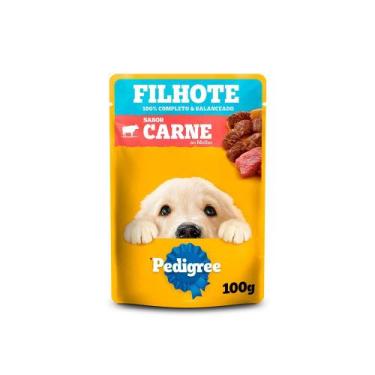 Imagem de Ração Úmida Pedigree Sachê Carne para Cães Filhotes 100g