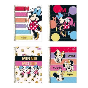 Imagem de Caderno espiral capa dura univ 10x1 160 fls Minnie Tilibra