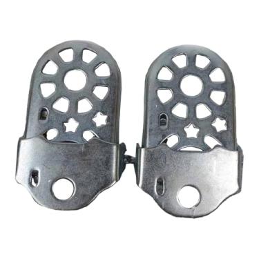 Imagem de simhoa Apoios de pé traseiros universais para bicicleta dobráveis ​​11,3 x 6,7 cm acessório com arruela de pressão de metal