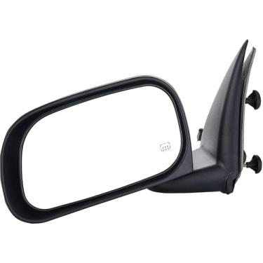 Imagem de ZAPOSTS Espelho retrovisor lateral compatível com Dodge Durango 2004-2009, retrovisor lateral dobrável manual ajustável preto