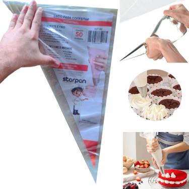 Imagem de sacos de confeitar bolo biscoitos resistente-uso industrial