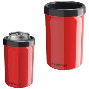 Imagem de Porta Cerveja / Lata De Plastico Termico Vermelho 350Ml