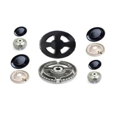 Imagem de Kit Queimador+espalhador Para Fogão Brastemp BFS5 - 5 Bocas