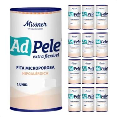 Imagem de Kit 12 Fita Microporosa Hipoalérgica Branca 100 Mm X 4.5 Mt