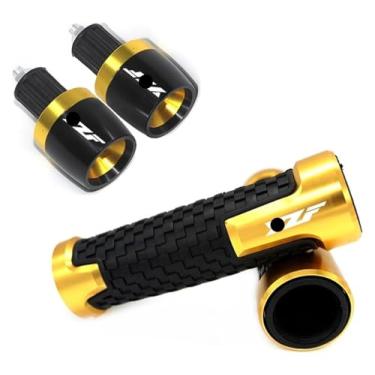 Imagem de Acessórios de motocicleta Alumínio CNC Pegas de Mão Tampa de Extremidade da Barra Compatível com Y&AMAHA YZF R1 YZF R6 YZFR6 YZF R125 YZFR15 R25 YZF R3 YZF YZF (Ouro)