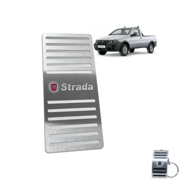Imagem de Descanso de Pé Fiat Strada 2000 A 2008 Aço Inox