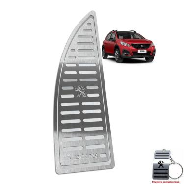 Imagem de Descanso De Pé Em Aço Inox Peugeot 2008 2020 2021 Prata