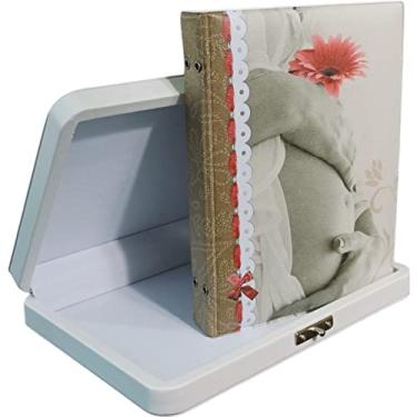 Imagem de Álbum De Fotos Maleta Gestante Para 60 Fotos 15x21