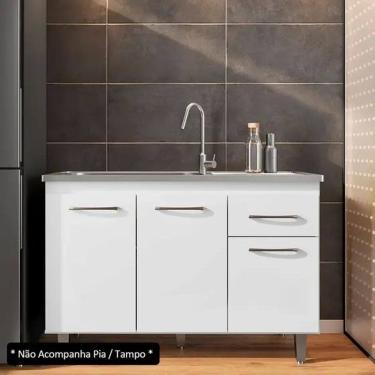 Imagem de Balcão P/ Pia França 1,20 Branco